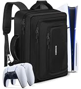 COMECOI Carrying Case for PS5, Travel Backpack for PS 5 Pro, Large Capacity Protective Storage Ba...