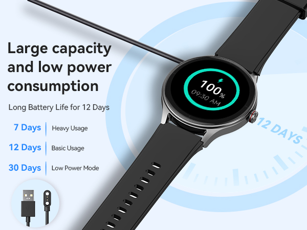 smart wtach with battery