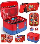 Gurgitat 9in1 Carrying Case for Nintendo Switch Travel Carry Cases Bundle Kit Cute Boys Protectiv...