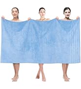 American Soft Linen Jumbo Large Bath Towels, 100% Turkish Cotton Bath Sheet 35 in 70 in, Bath Tow...