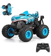 DYODYORC Remote Control Car, 2.4Ghz All Terrain Shark Monster Truck Toys, RC Truck with Music, 3 ...