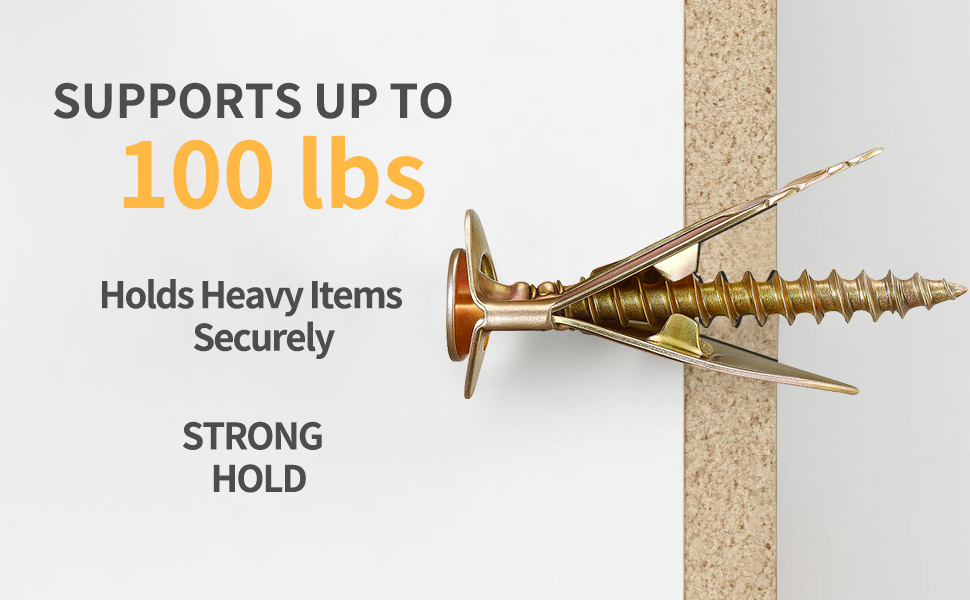 Supports up to 50lbs heavy items