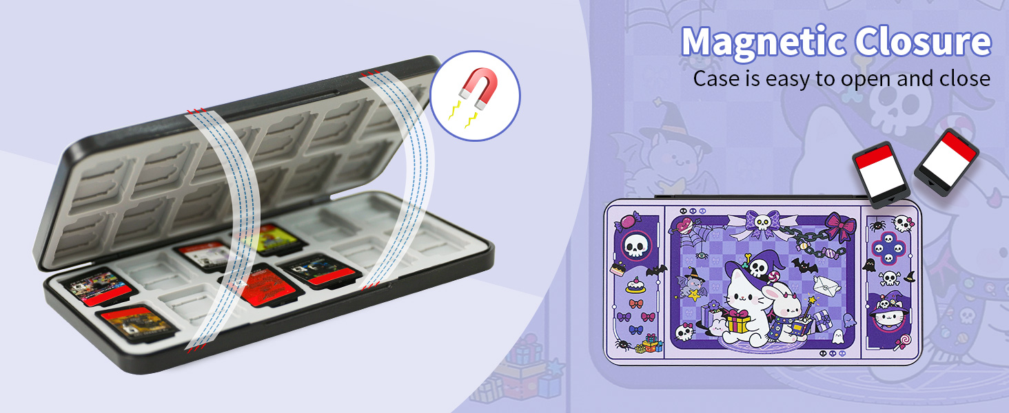 Switch 2 Game Case Holder for Nintendo Switch 2/OLED/Lite Games & Micro SD Cards