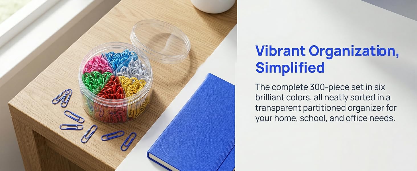 Colored Jumbo Paper Clips