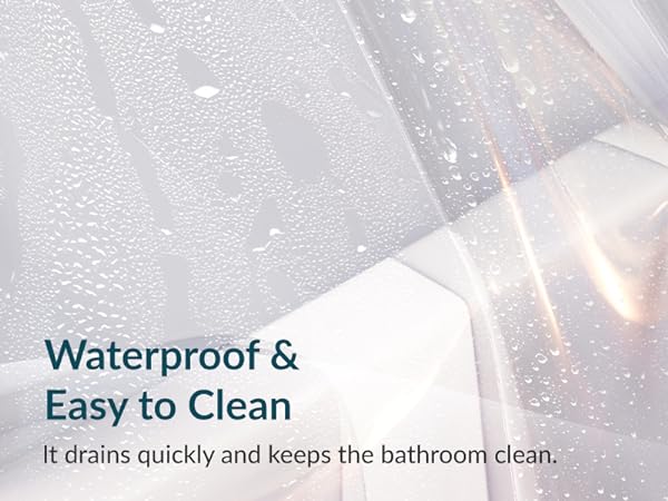 clear shower liner