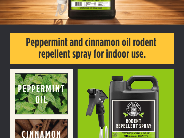 Plant-based rodent repellent spray for vehicle protection