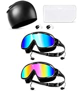 TorsuupTittan Swim Goggles 2 Pack, Wide View Anti Fog UV Protection, No Leak Goggles and Swim cap...