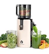 Ventray Cold Press Juicer, Slow Masticating Juicer Machines with 4.7" Wide Feed Chute for Whole V...