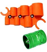 1/4'' - 1'' Depth Gauge and Pipe Deburring Tool Kit, 1/4" to 1-5/8" Inner Outer Pipe Tubing Debur...