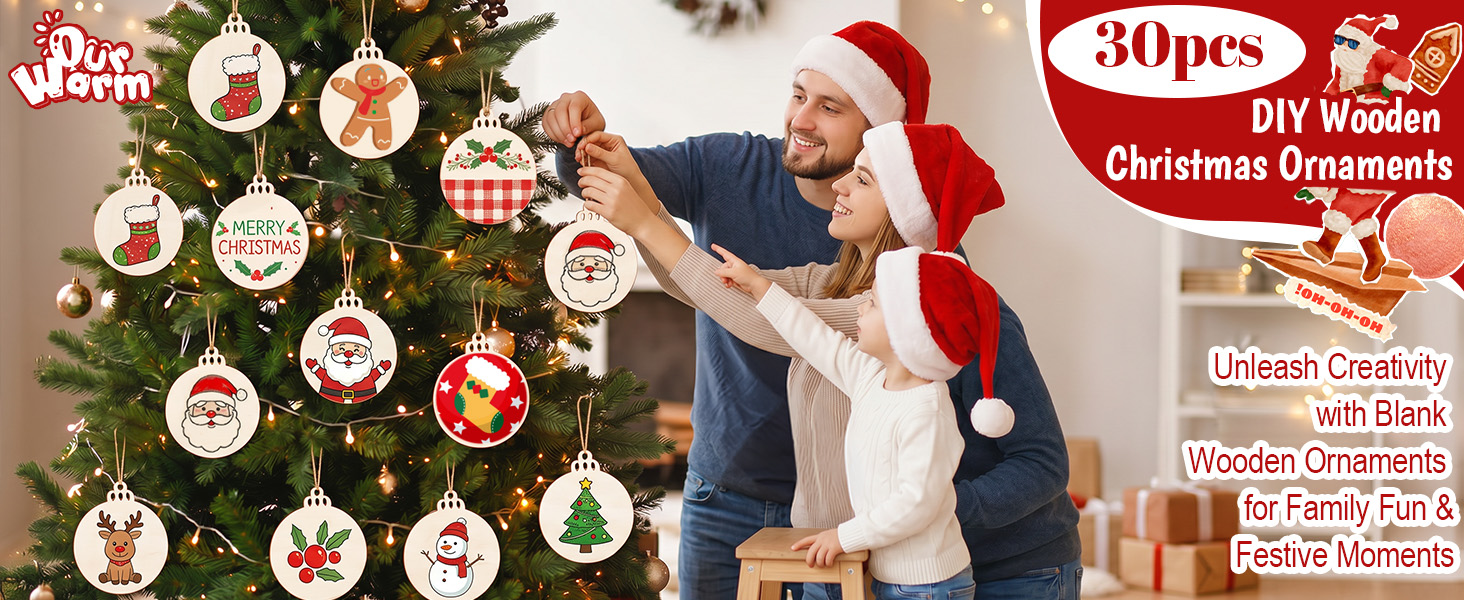 wooden ornaments for crafts