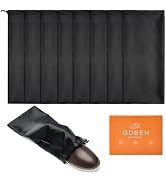 Shoe Dust Bags - 8 Pack Shoe Bags for Travel Satin Fabric with Drawstring Closure,Washable Breath...