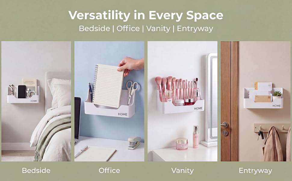 Versatile Floating Shelf Storage Organizer