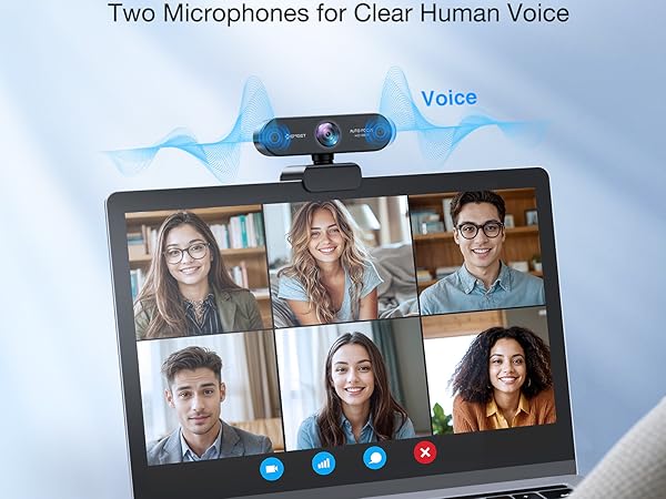 EMEET NOVA 1080P Webcam with Microphone