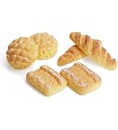 6Pcs Artificial Bread Set, Realistic Food Display Props, Miniature Bread Dollhouse Decoration Acc...