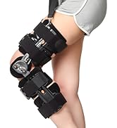 NIdreamCE Hinged Knee Brace Post-Op ROM Immobilizer Leg Braces Orthopedic Patella Support Orthosi...