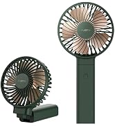 Funme Portable Handheld Fan, 5000 Battery with 20 Hour/4 Speeds/Easy Clean, Foldable Powerful Coo...