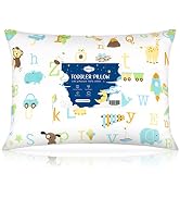 Babebay Toddler Pillow,13x18 Toddler Pillows for Sleeping, Machine Washable Kids Pillow with Soft...