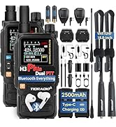 TIDRADIO TD-H3 Plus Ham Radio Handheld, Bluetooth-Headphone-connectable, Web Upgrade, APP PC Wire...