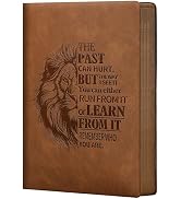 MINICAGIE Leather Journal for Men Soft Cover 256 Pages Lined Bible Journals for Writing A5 Lion J...
