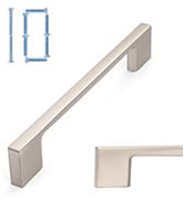 KOOFIZO 10 Pack 5 Inch Brushed Nickel Kitchen Cabinet Pulls Stain Nickel Cabinet Handles Silver C...