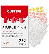QUSTERE Pimple Patches for Face, Acne Patches Hydrocolloid, Cute Star Zit Covers for Face, Spot S...