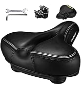 DAWAY C30 Comfortable Oversized Bike Seat - Compatible with Peloton, Exercise, Mountain or Road B...
