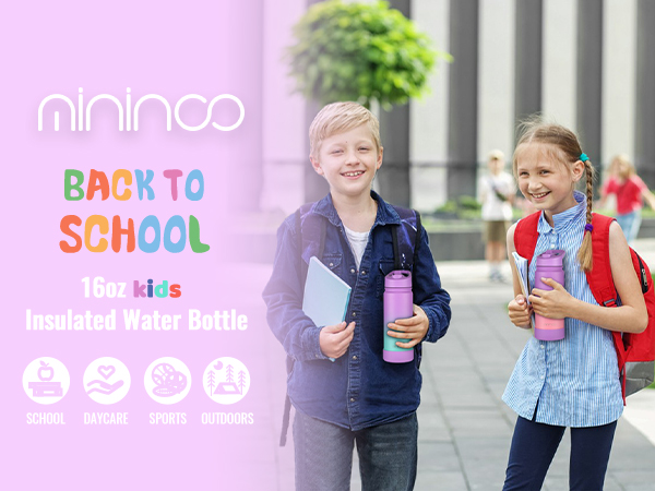 16oz kids water bottle