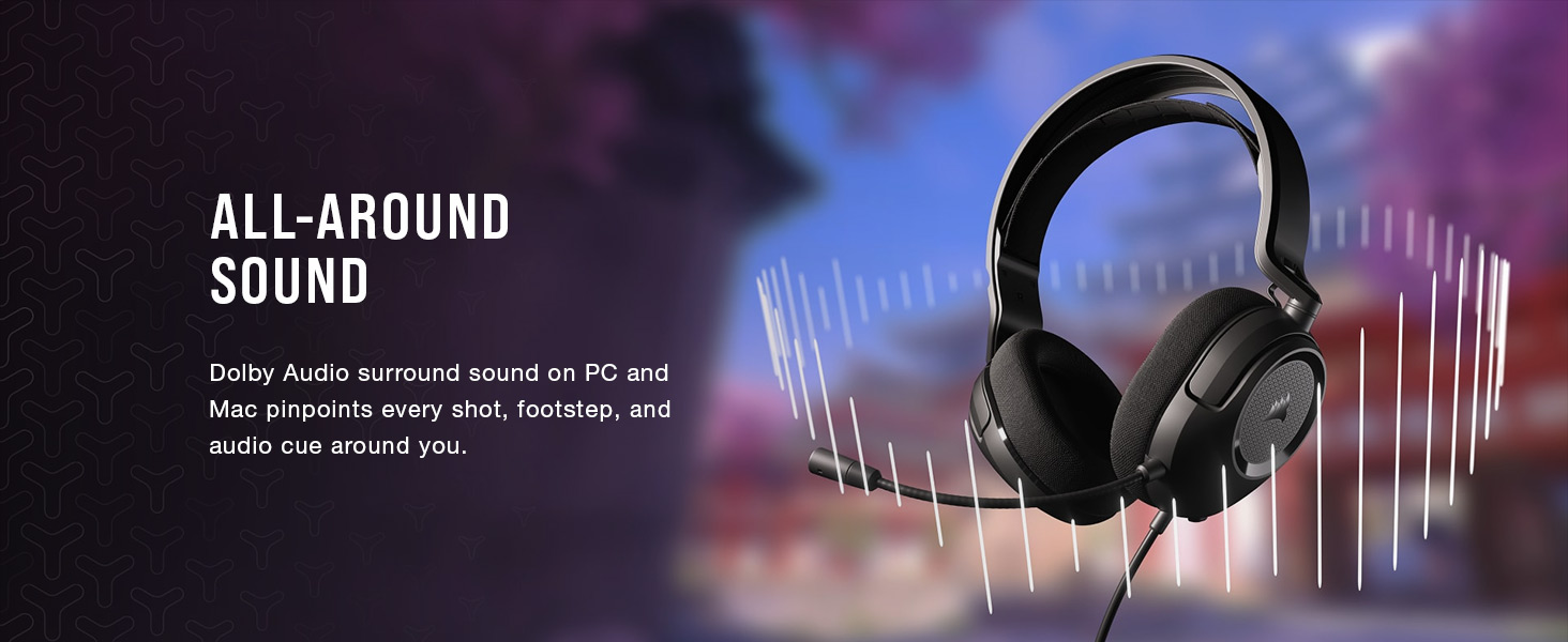 Dolby Audio Headset, Dolby Audio surround sound, gaming headset