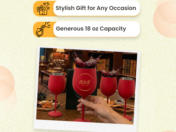 Stainless Steel Wine Glasses