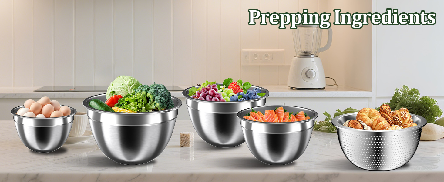 large stainless steel mixing bowl