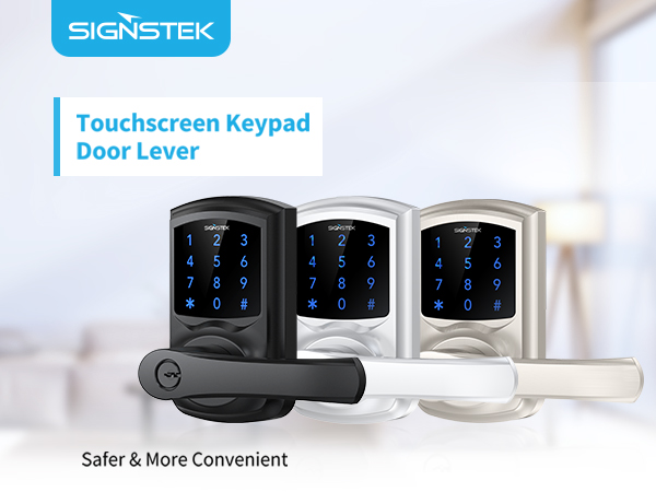 Touchscreen Keypad Door Lock with Handle