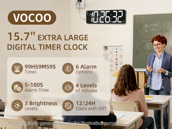 VOCOO Large Digital Timer Clock