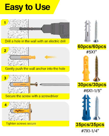 Anchors And Screws Kit