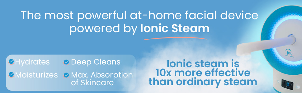 the most powerful at-home facial device powered by ionic steam