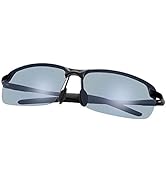 Vepiant Men's Photochromic Polarized Sunglasses Al-Mg Metal Frame Sports Driving Glasses UV400 Pr...