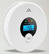 1 Pack Smoke and Carbon Monoxide Detector with LCD Display, 85dB Alarm, Test Button, LED Indicato...