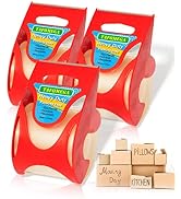 Clear Packing Tape-3 Packs Heavy Duty Packing Tape for Moving Boxes-Noiseless Moving Tape with Di...