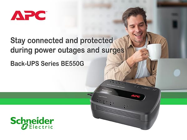 Stay connected and protected during power outages and surges with back-UPS series
