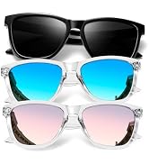 KALIYADI Womens-Sunglasses Polarized Sunglasses-Womens Trendy: Retro Sun Glasses with UV Protecti...