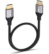 16K 8K Short HDMI Cable 1.5FT 96Gbps Ultra High Speed HDMI 2.2 Cord 18inch | 16K@60Hz, 8K@240Hz, ...