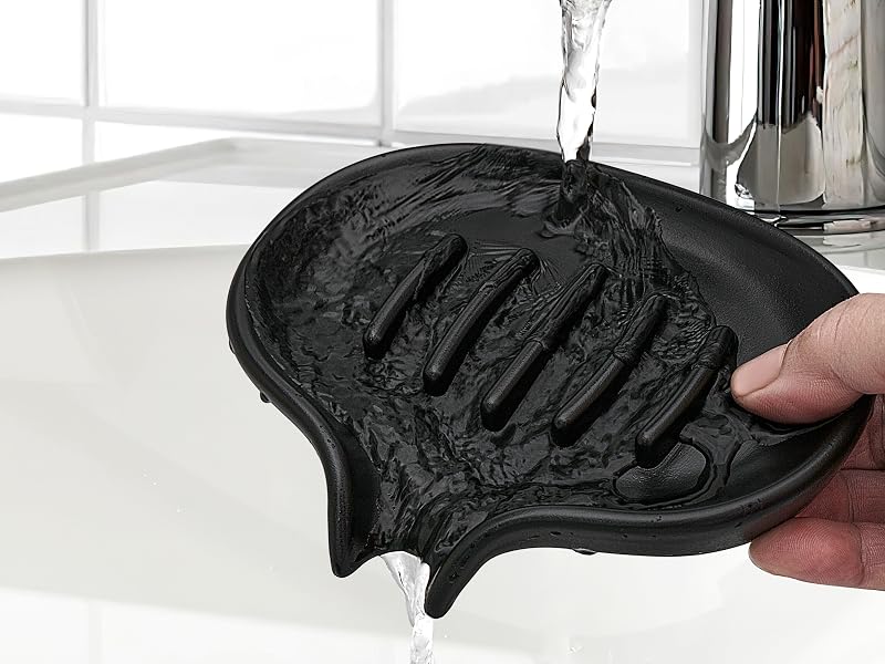 Self Draining Soap Dish- Bar Soap Holder for Shower