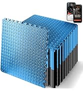 Thick Puzzle Exercise Mat, 50 Pcs EVA Foam Interlocking Tiles Protective Flooring for Gym Equipme...
