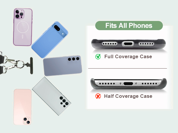 phone strap with zippered pouch