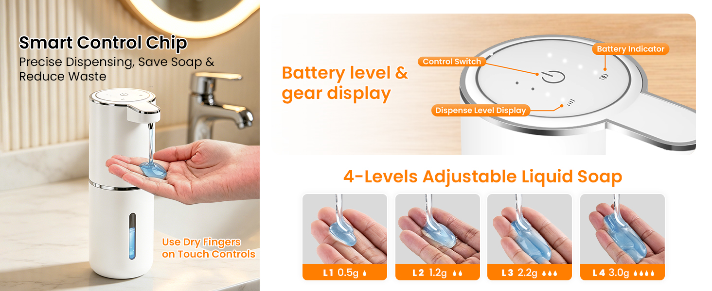 DONASIRA Touchless Automatic Liquid Soap Dispenser