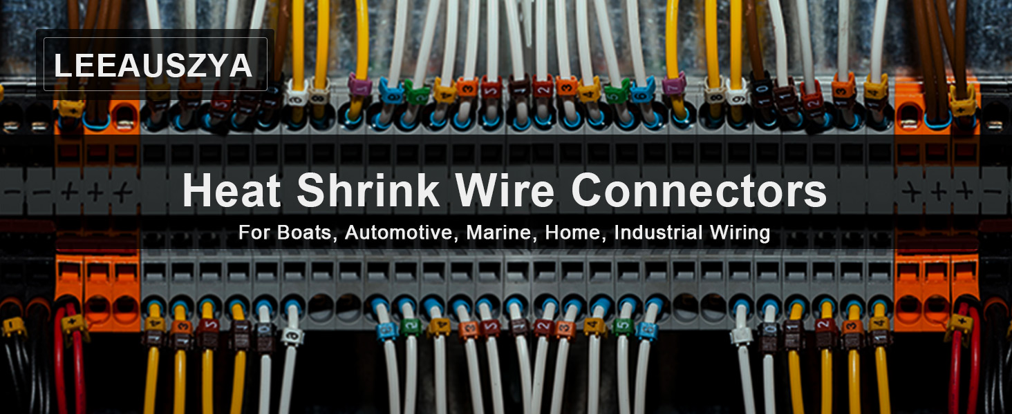 Heat shrink wire connectors for Boats, Automotive, Marine, Home, Industrial Wiring