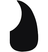 Black Self Adhesive Acoustic Guitar Pickguard Pick Guards Scratch Plate,Hummingbird and Water Sha...