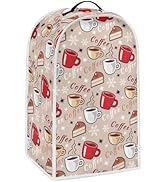 doginthehole Blender Dust Cover Coffee Cup Print Appliance Covers for kitchen Stand Mixer or Coff...