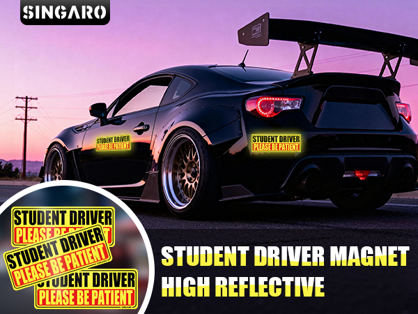 SINGARO STUDENT DRIVER MAGNET