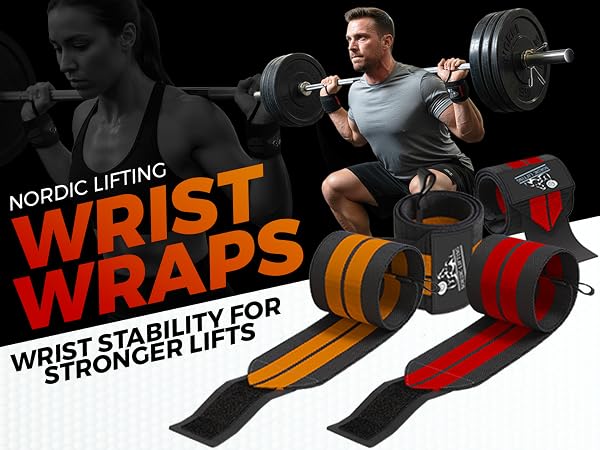 Durable wrist wraps for powerlifting workouts