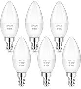 MAXvolador E12 LED Candelabra Light Bulbs 40W Equivalent, 5000K Daylight White 4W Chandelier Ligh...